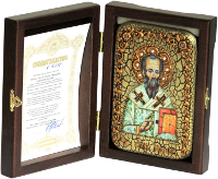 Настольная икона "Святой апостол Родион (Иродион), епископ Патрасский"