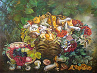 Лукошко с грибами