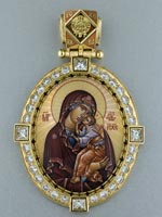 Икона наперстная  Божией матери „Ярославская”