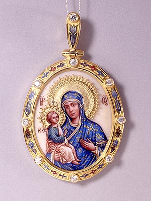 Медальон с образом Божьей матери «Иерусалимская»