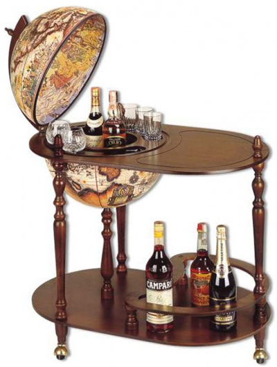 Глобус-бар на 3-х ножках со столиком