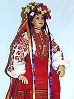 Кукла в украинском костюме