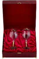 Набор из 2-х бокалов для вина "Смородина" в ларце