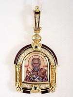 Медальон с образом Николая-угодника