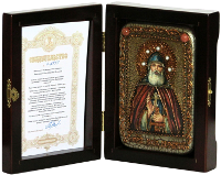 Настольная икона "Преподобный Илия Муромец Печерский"