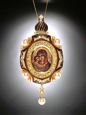 Медальон с образом Божьей матери «Игоревская»