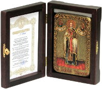 Настольная икона "Святитель Николай, архиепископ Мир Ликийский (Мирликийский), чудотворец"