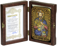 Настольная икона "Святой мученик Анатолий Никомидийский"