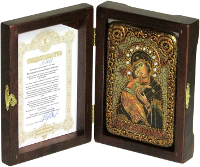 Настольная икона Пресвятой Богородицы "Владимирская"