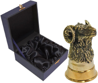 Стопка "Баран" (бронза) в подарочном коробе премиум