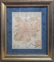 Старинная карта Москвы (А. Ильин, 1896 год)