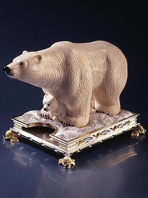Визитница «Белые медведи»