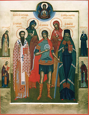 Икона «Архангел Михаил с избранными Святыми»