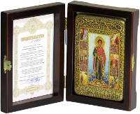 Настольная икона "Святой Великомученик и Целитель Пантелеймон"